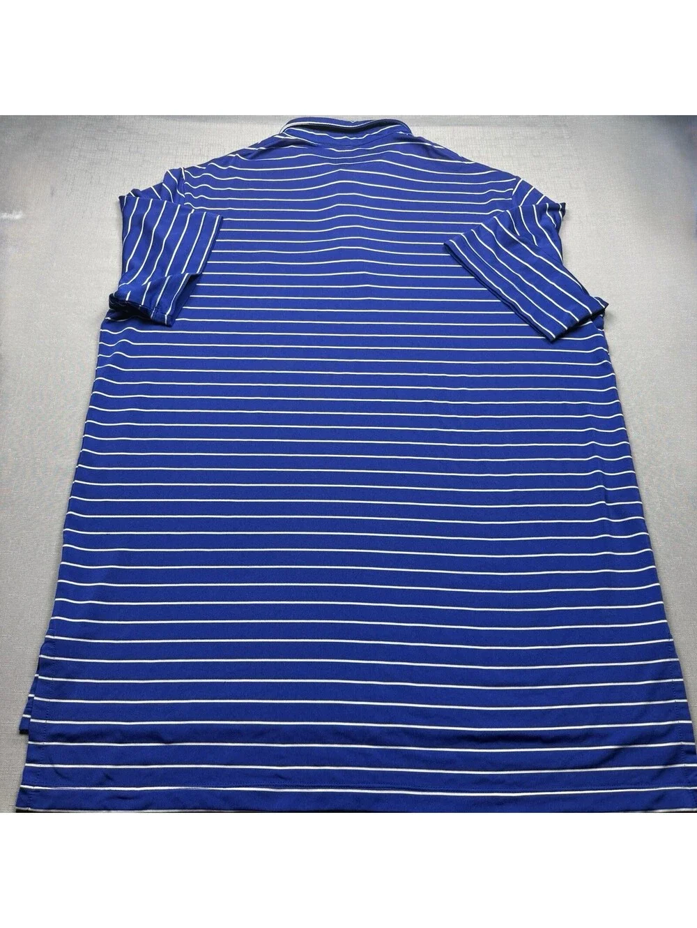 Polo Ralph Lauren Men’s XL Performance Golf Polo Shirt Blue White Striped Pony